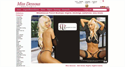 Desktop Screenshot of missdessous.com